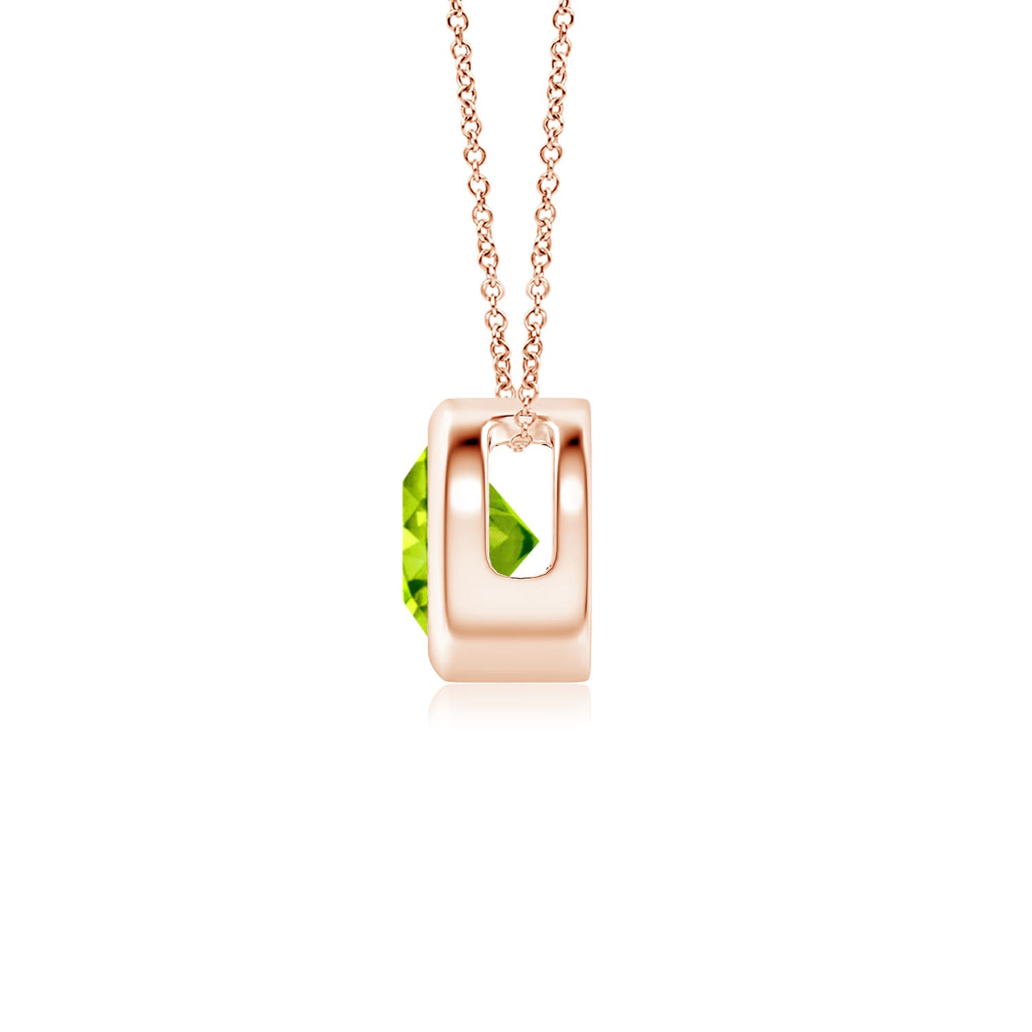 AAA - Peridot / 0.55 CT / 14 KT Rose Gold