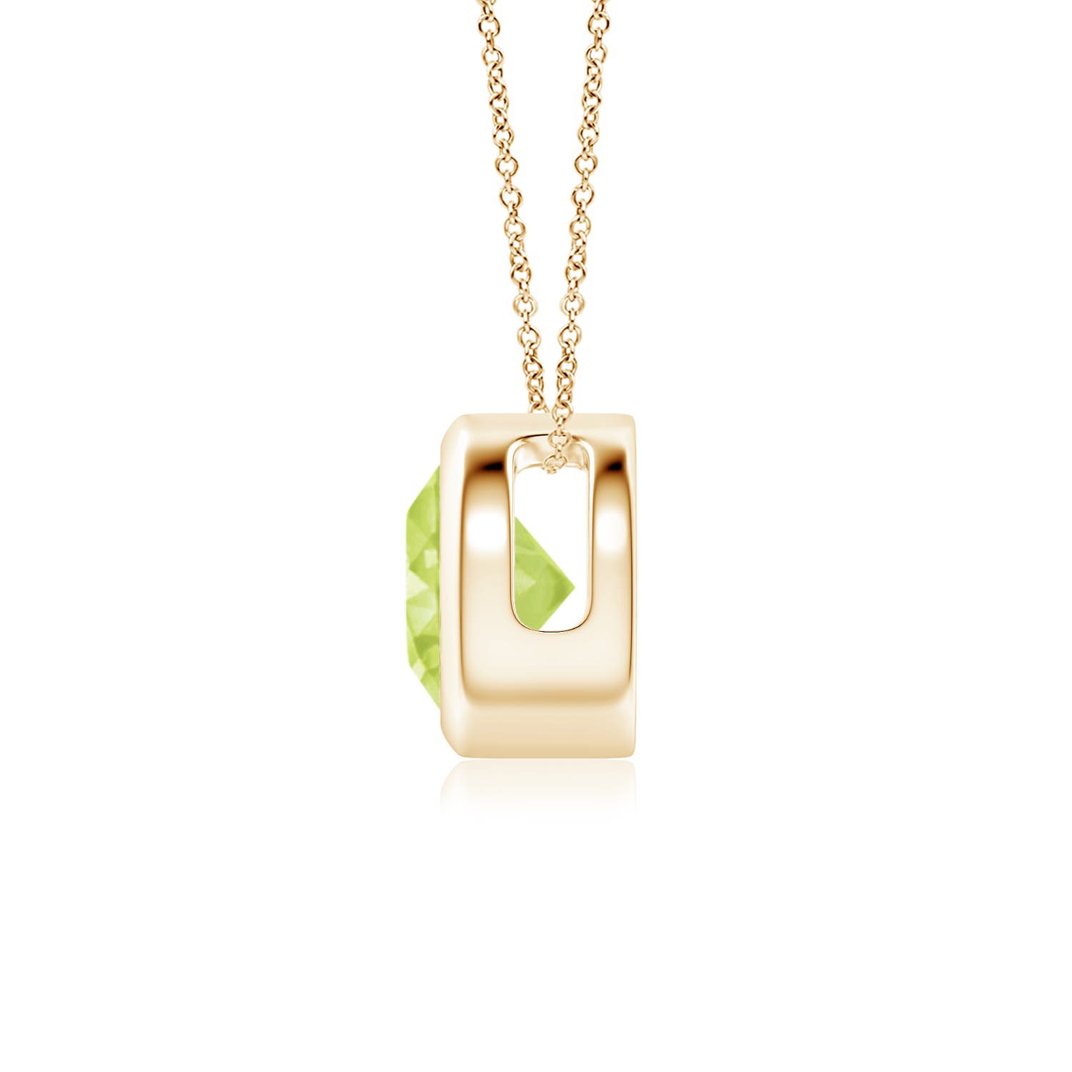 A - Peridot / 0.95 CT / 14 KT Yellow Gold