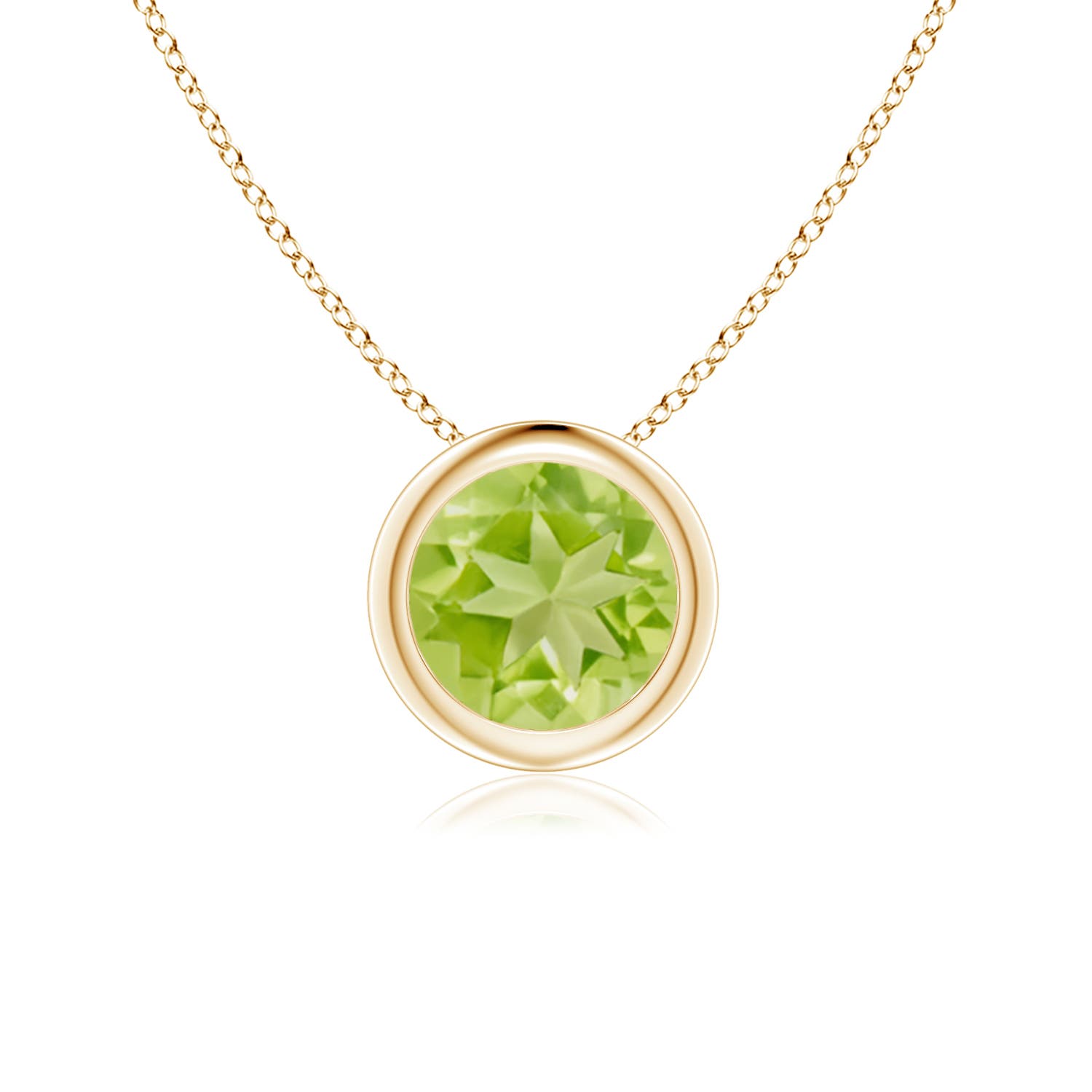 AA - Peridot / 0.95 CT / 14 KT Yellow Gold