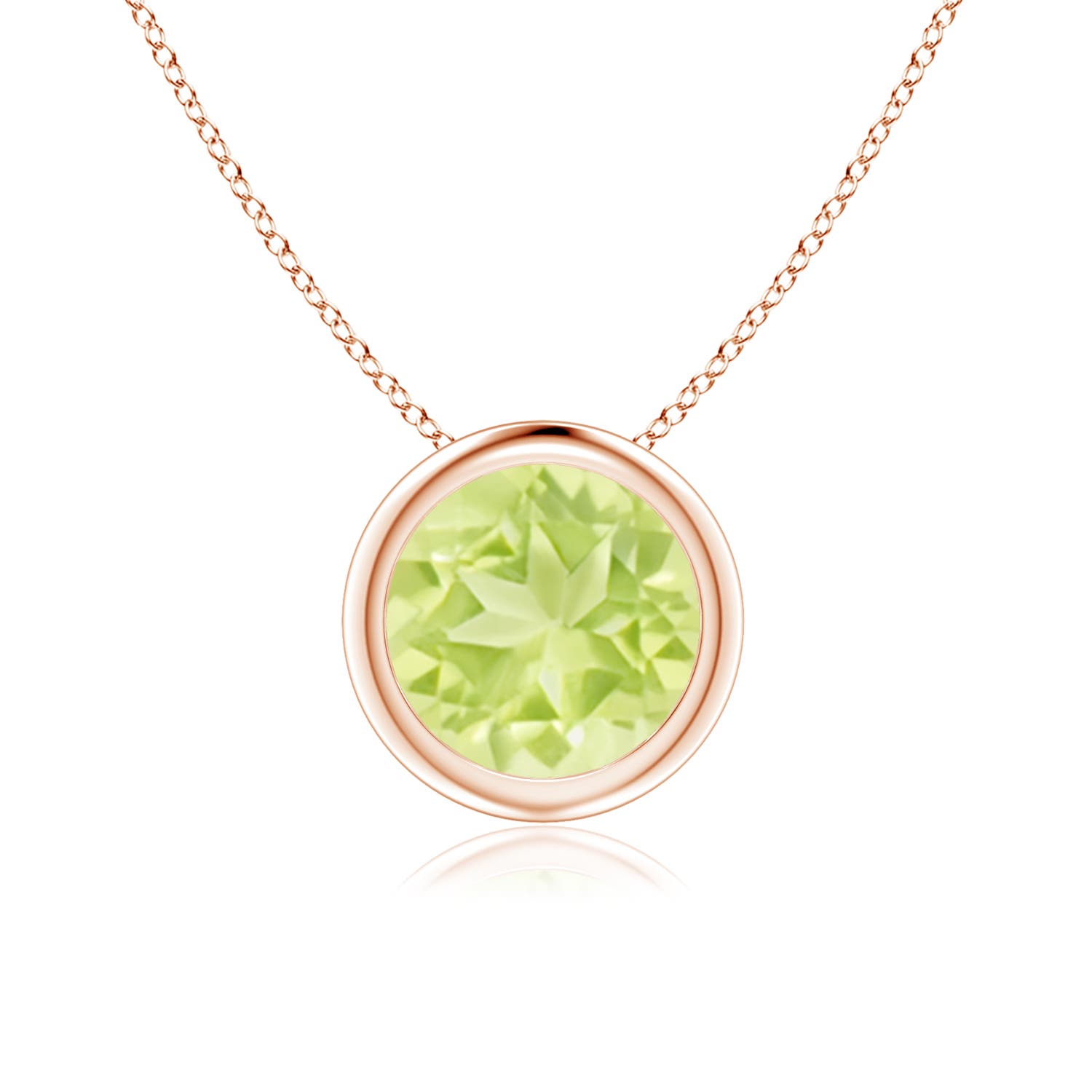 A - Peridot / 1.4 CT / 14 KT Rose Gold