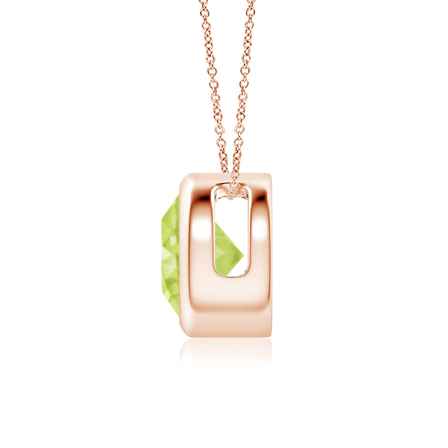 A - Peridot / 1.4 CT / 14 KT Rose Gold