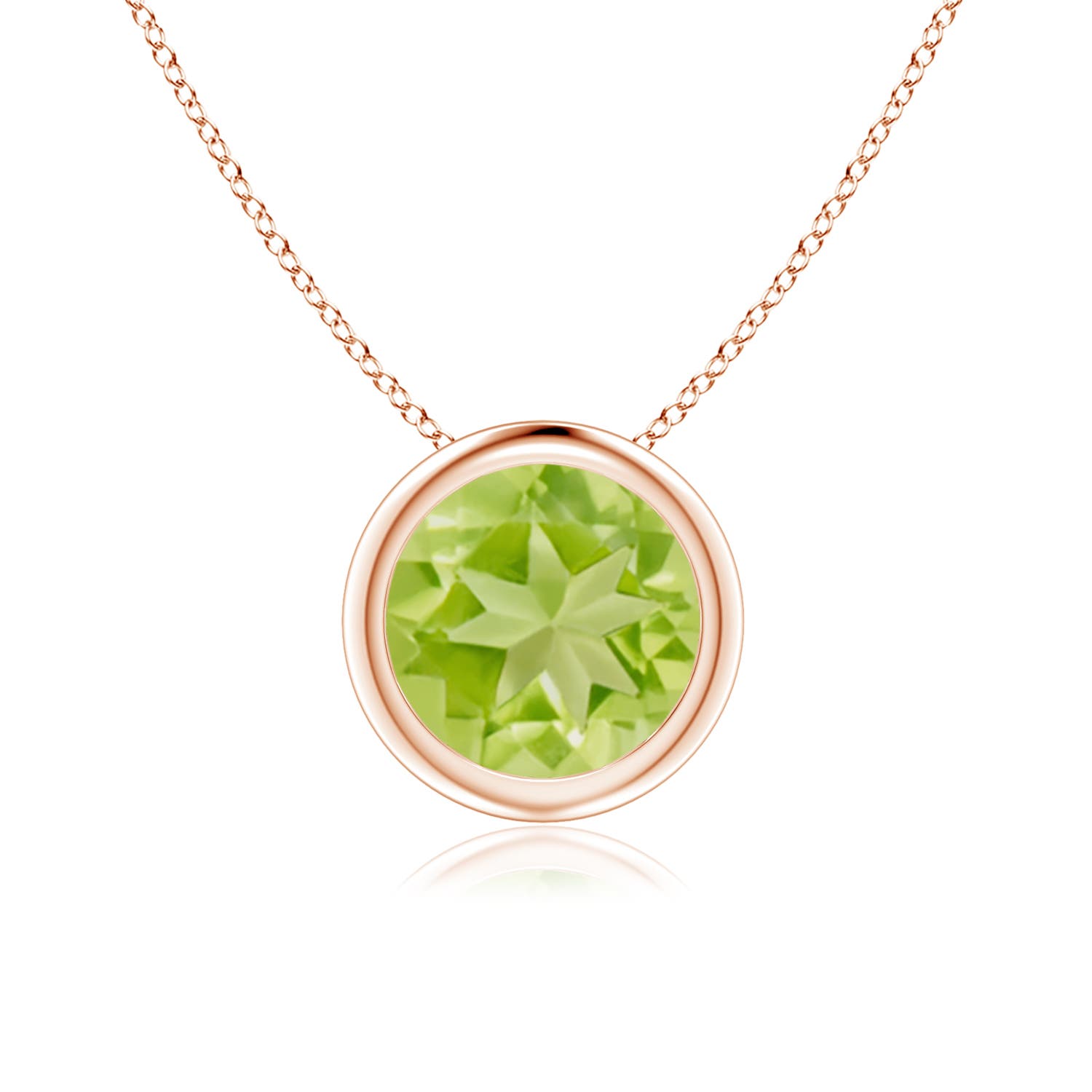 AA - Peridot / 1.4 CT / 14 KT Rose Gold