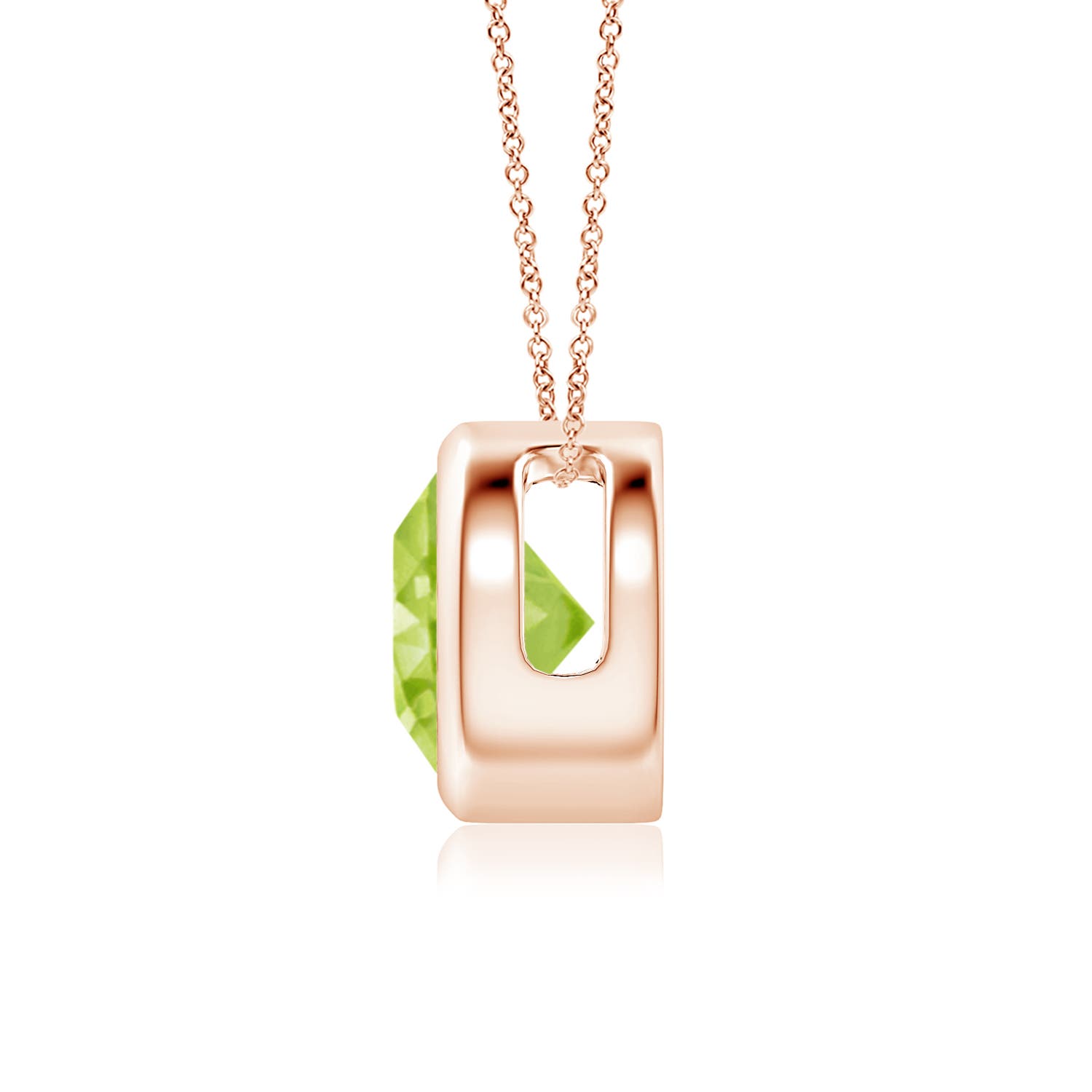 AA - Peridot / 1.4 CT / 14 KT Rose Gold