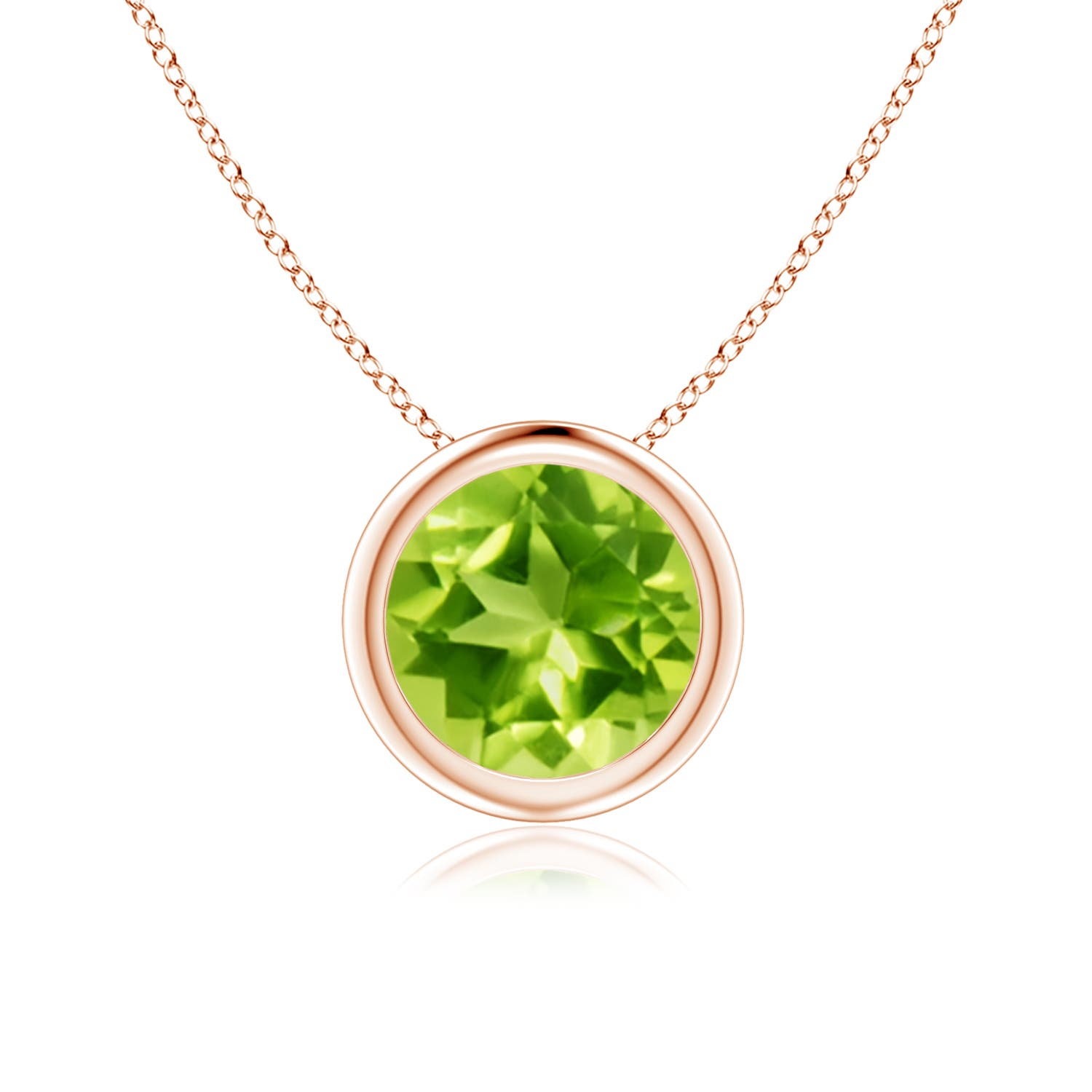 AAA - Peridot / 1.4 CT / 14 KT Rose Gold