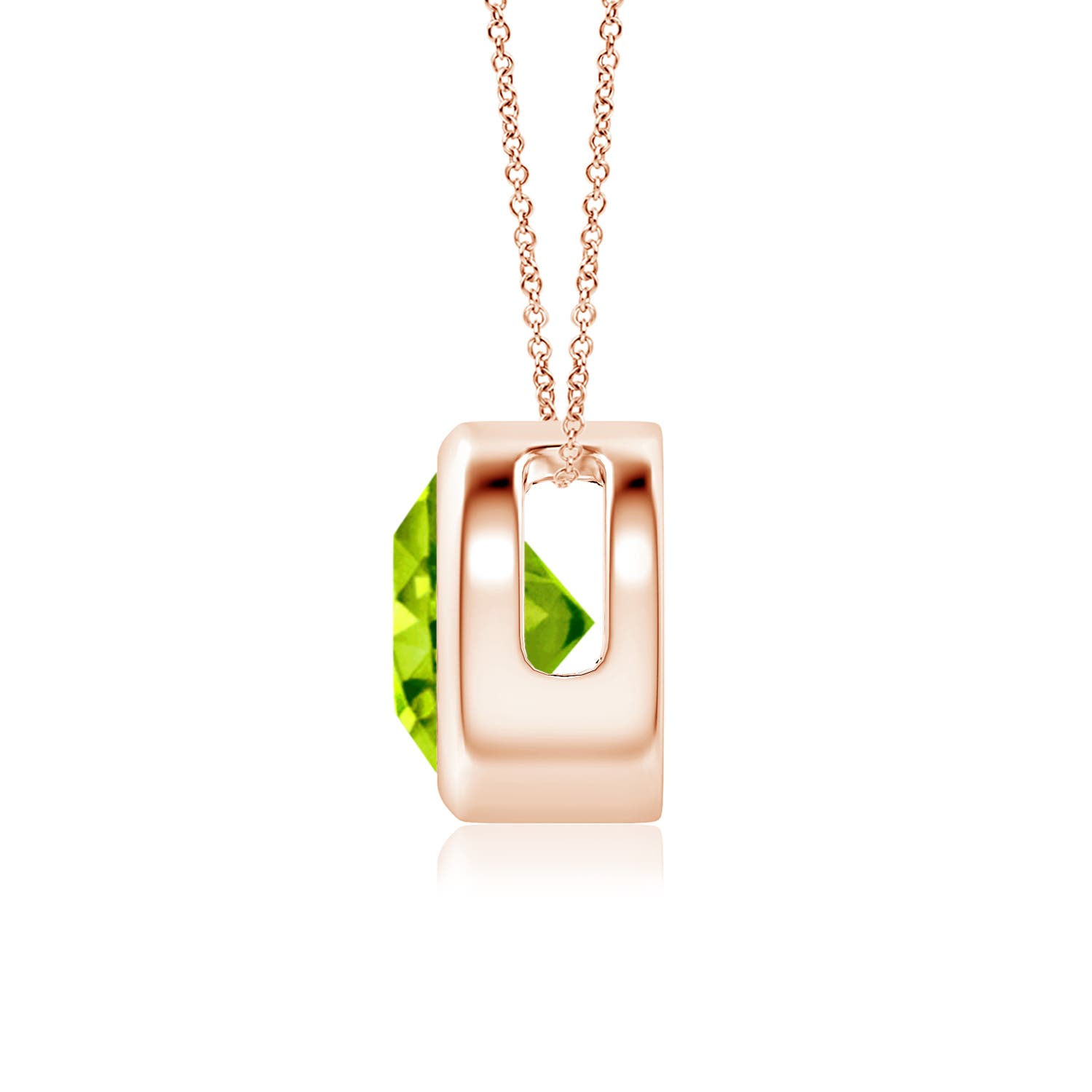 AAA - Peridot / 1.4 CT / 14 KT Rose Gold