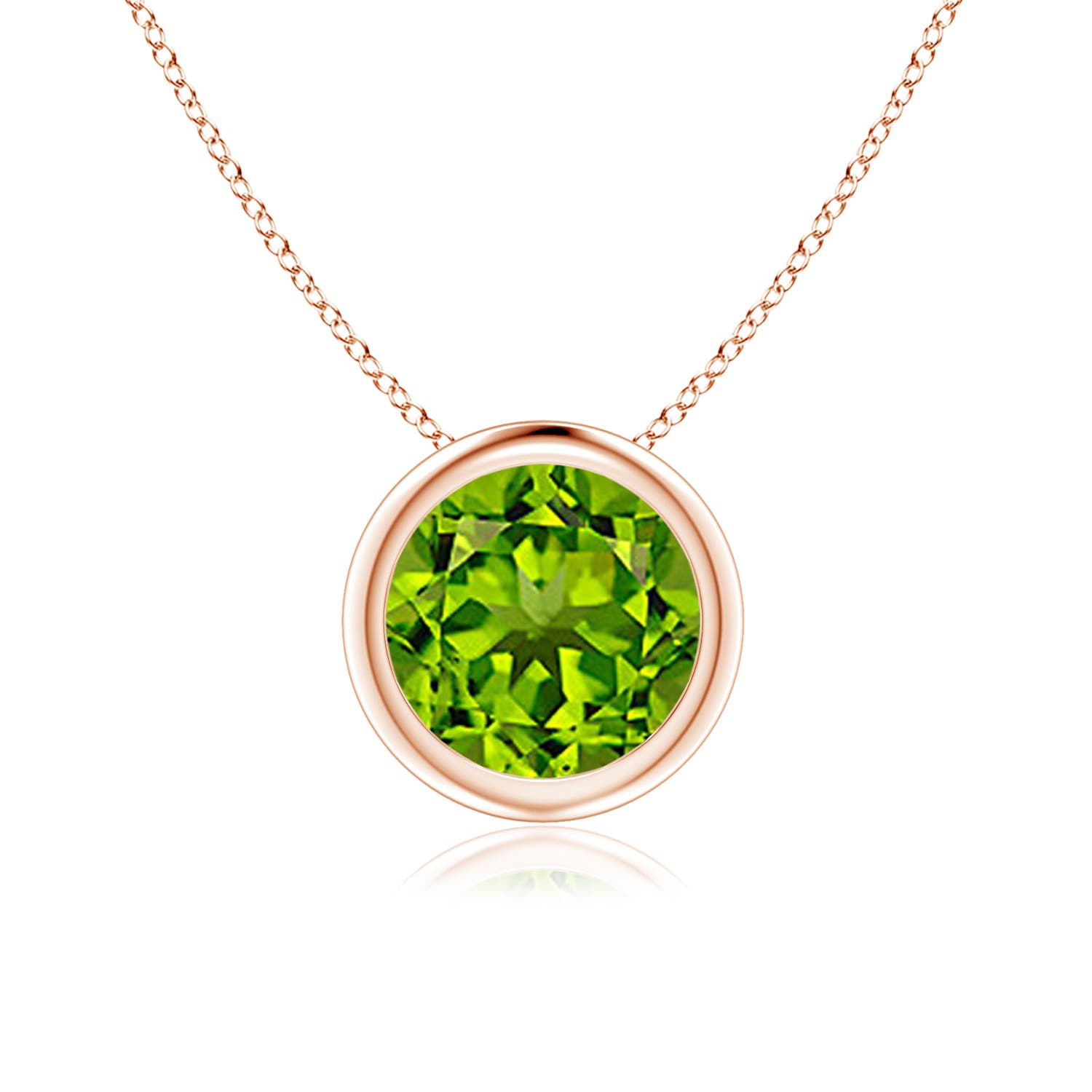 AAAA - Peridot / 1.4 CT / 14 KT Rose Gold