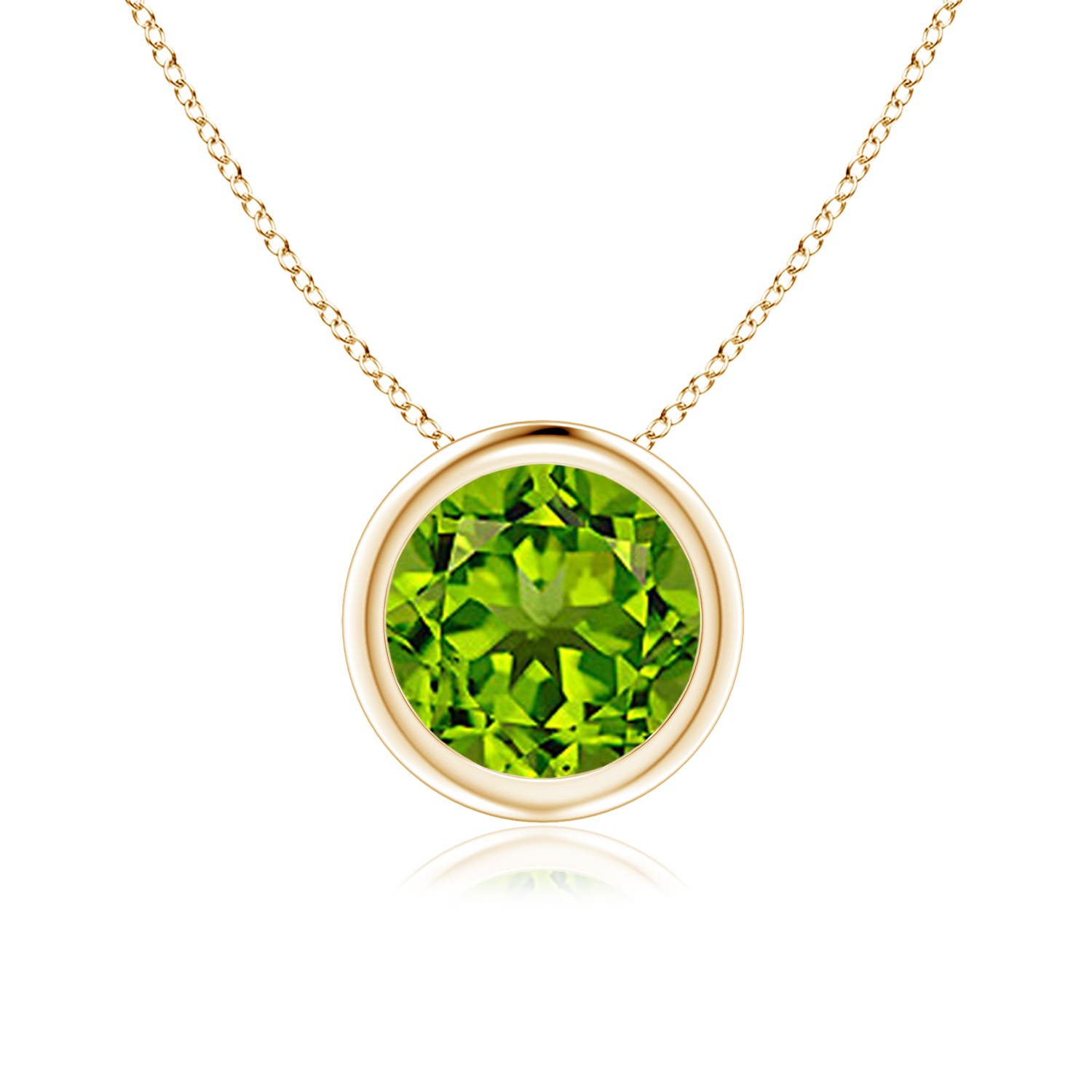 AAAA - Peridot / 1.4 CT / 14 KT Yellow Gold