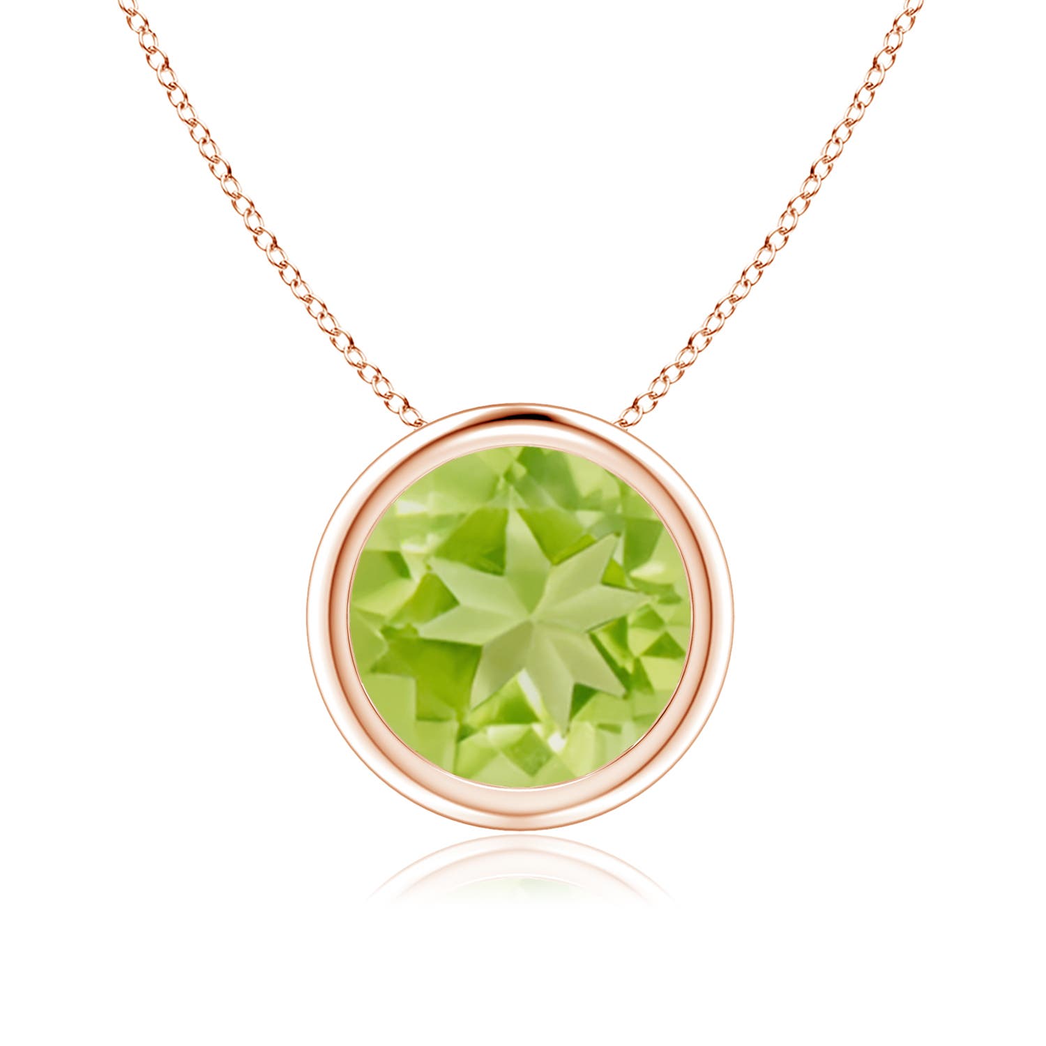 AA - Peridot / 2 CT / 14 KT Rose Gold