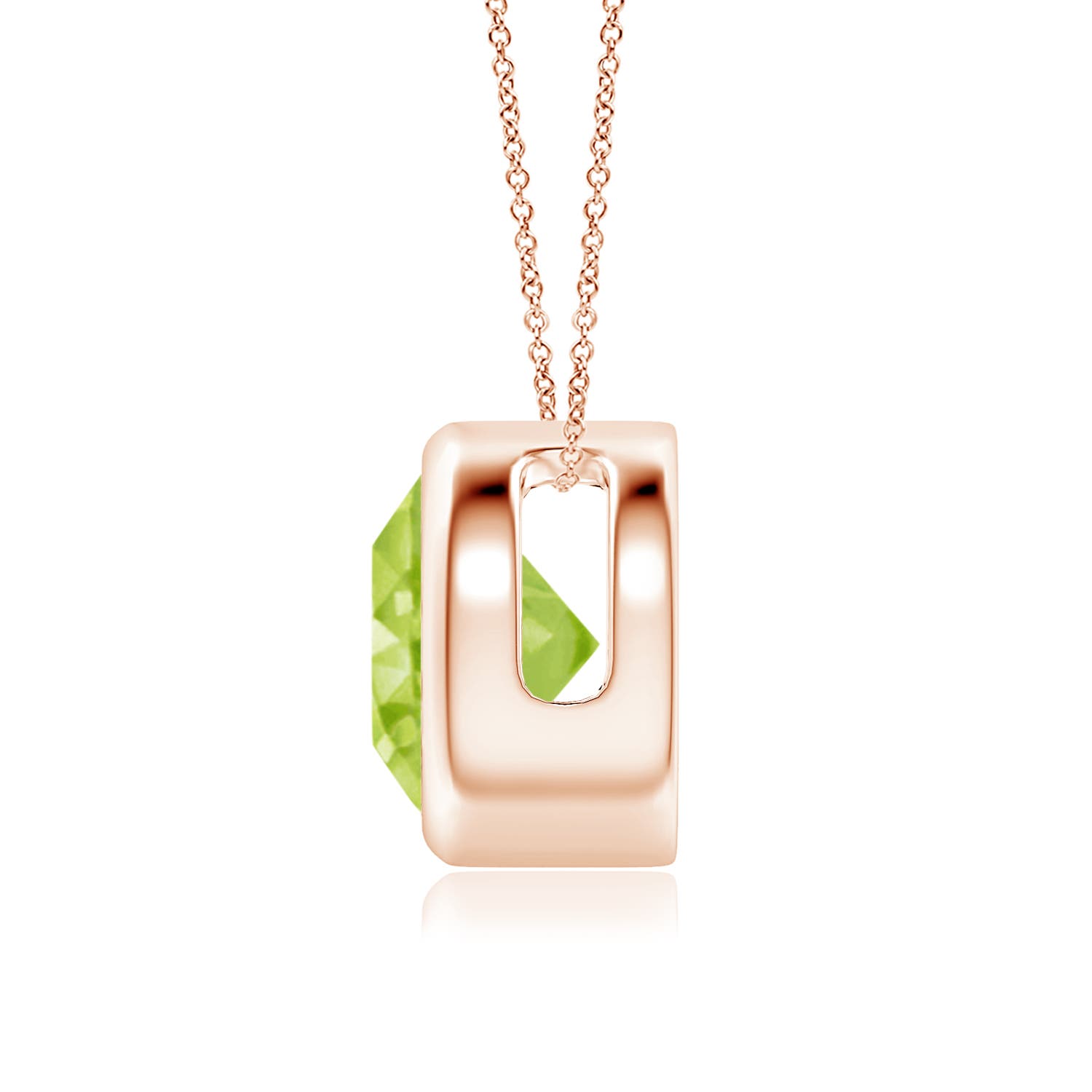 AA - Peridot / 2 CT / 14 KT Rose Gold