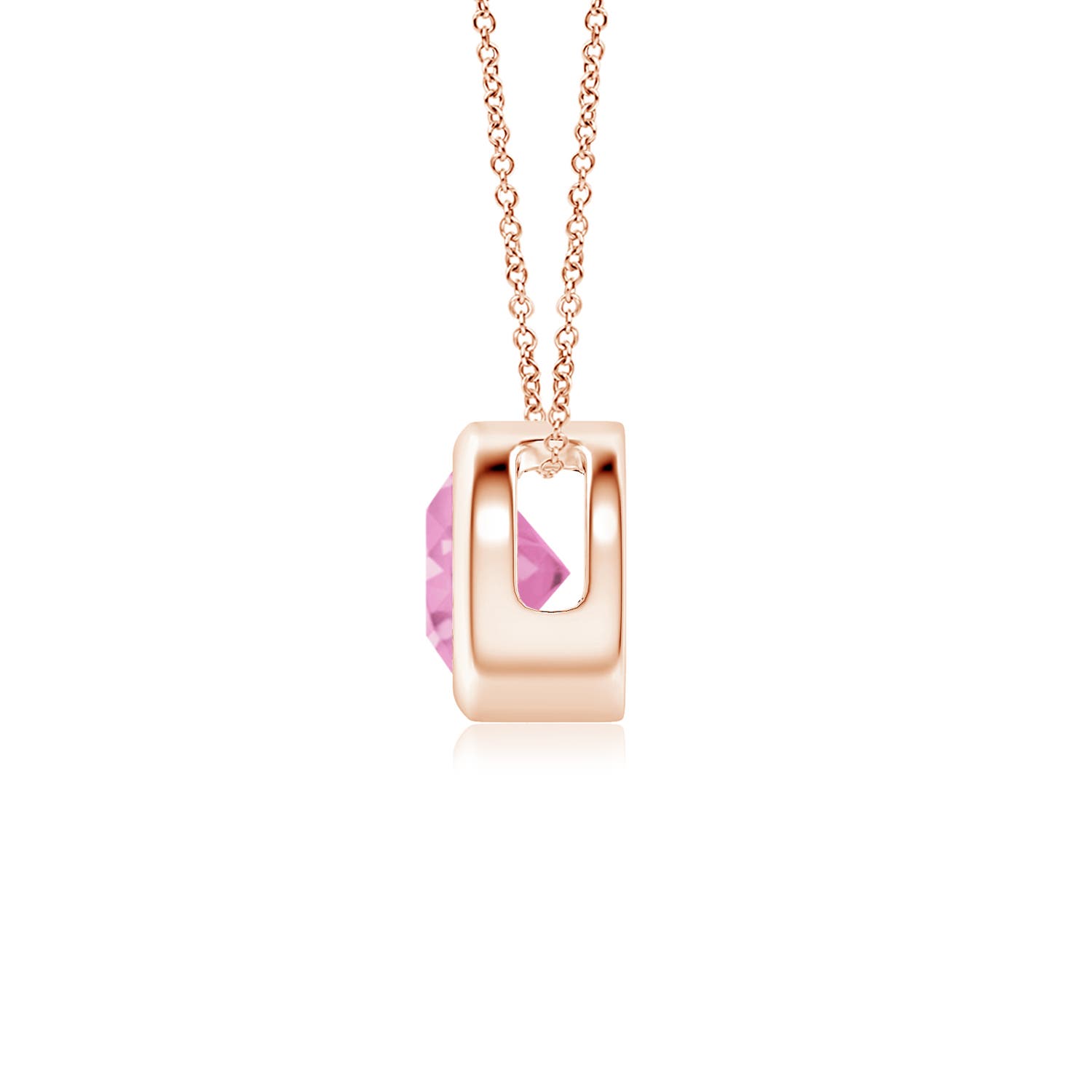 A - Pink Sapphire / 0.6 CT / 14 KT Rose Gold