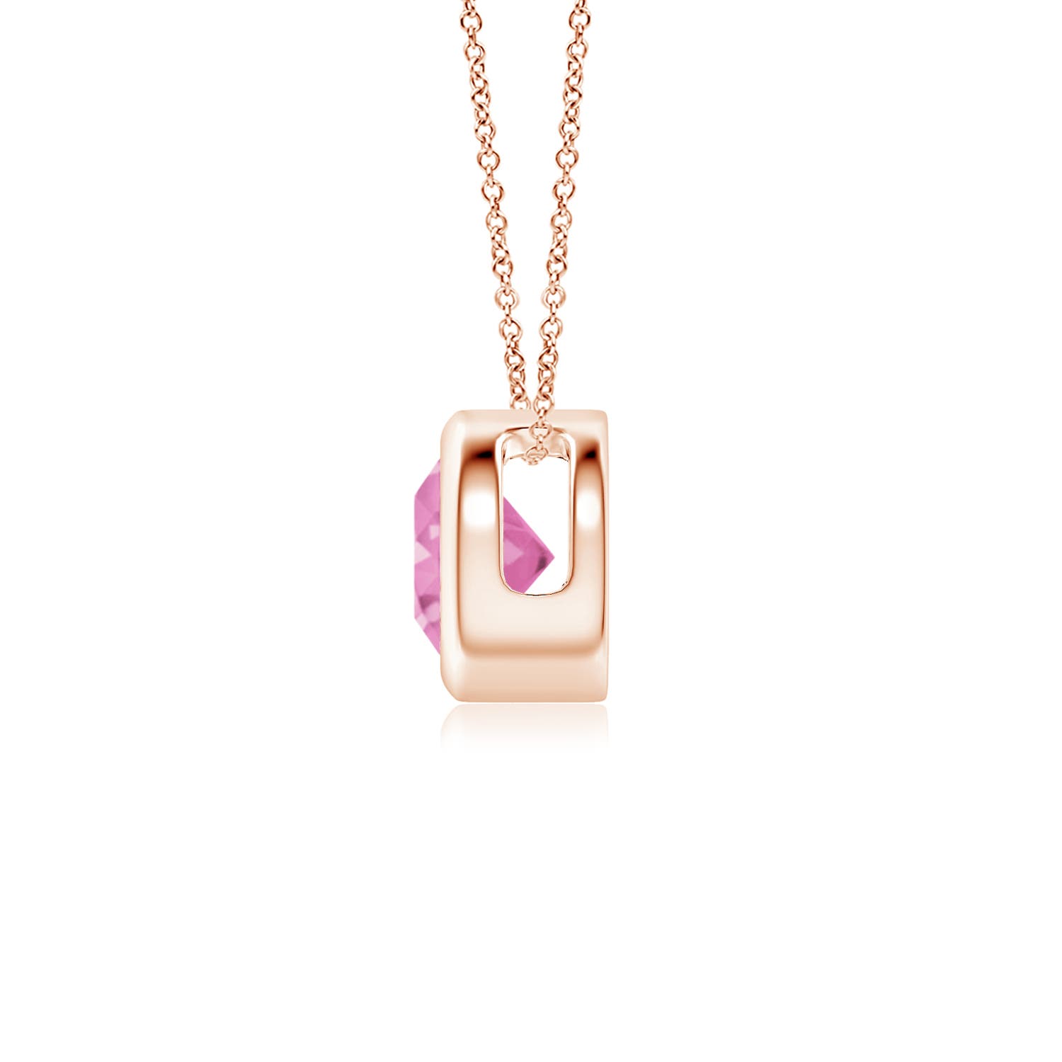 AA - Pink Sapphire / 0.6 CT / 14 KT Rose Gold