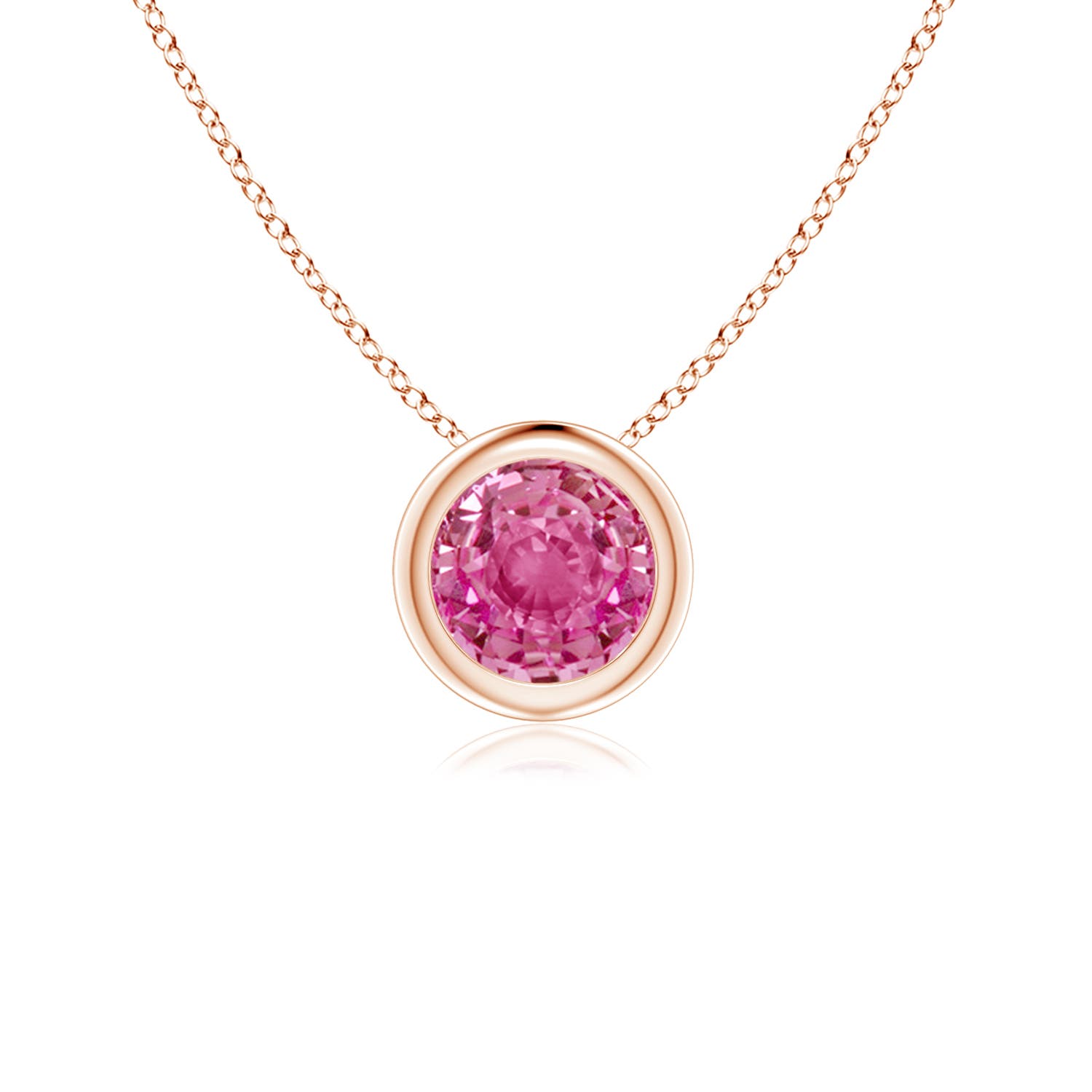 AAA - Pink Sapphire / 0.6 CT / 14 KT Rose Gold