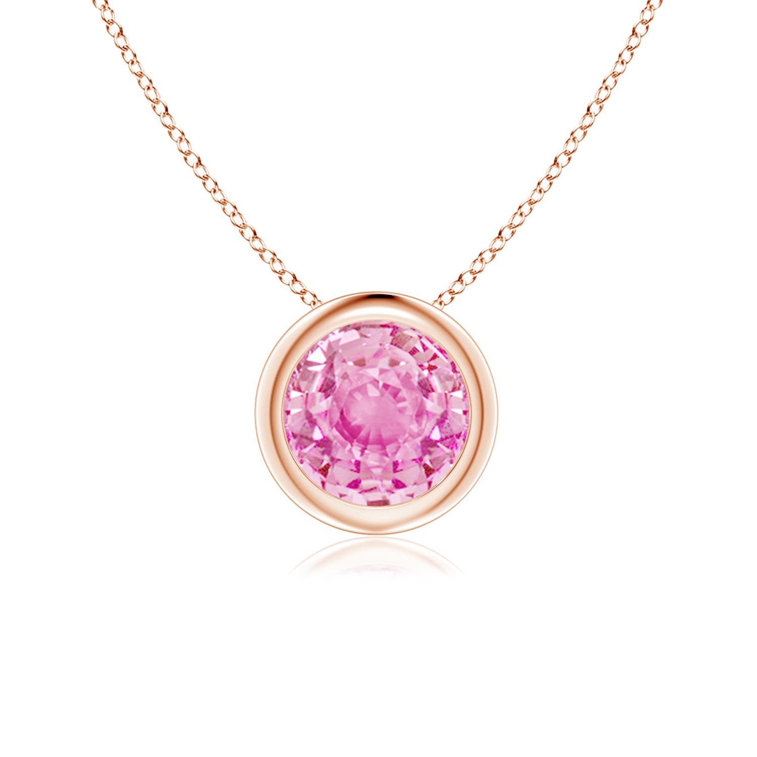 A - Pink Sapphire / 1 CT / 14 KT Rose Gold