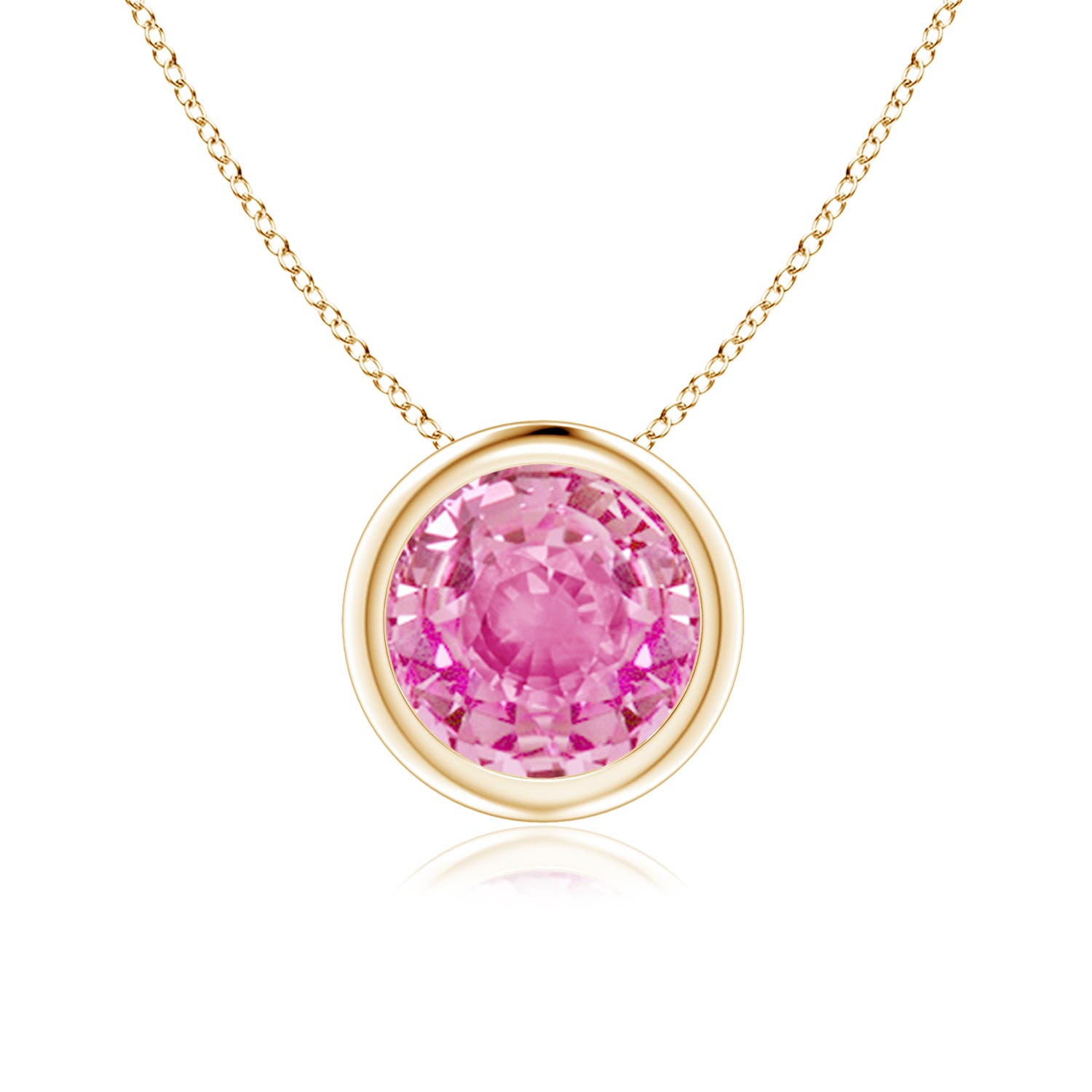 AA - Pink Sapphire / 1.6 CT / 14 KT Yellow Gold