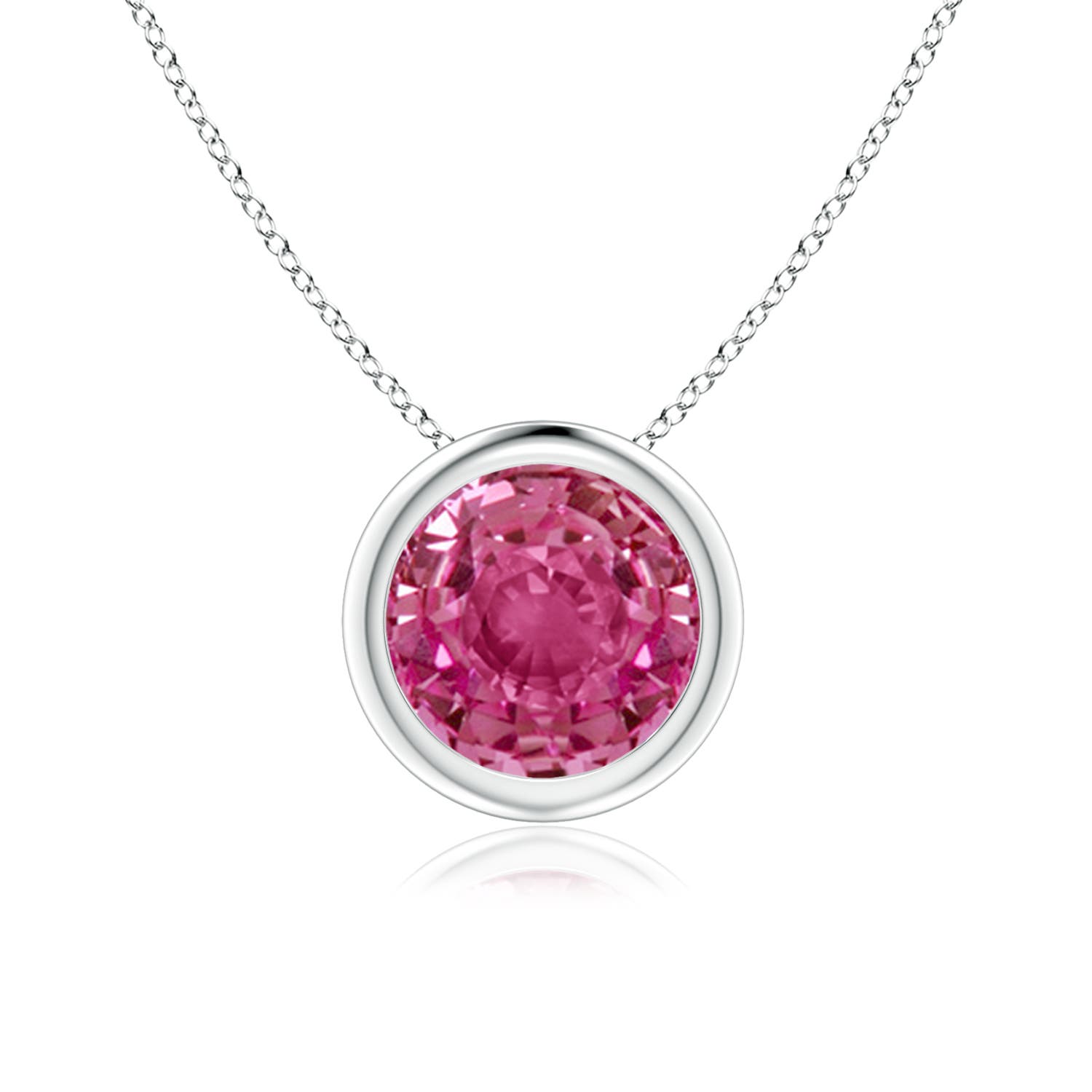 AAAA - Pink Sapphire / 1.6 CT / 14 KT White Gold