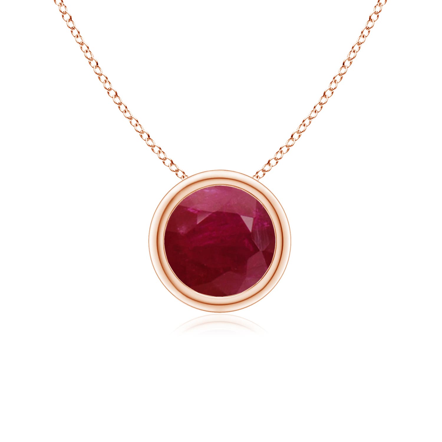 A - Ruby / 1 CT / 14 KT Rose Gold