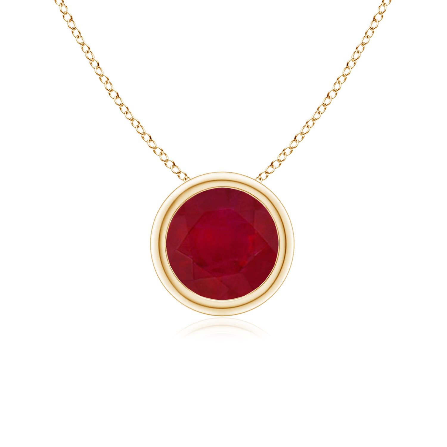 AA - Ruby / 1 CT / 14 KT Yellow Gold