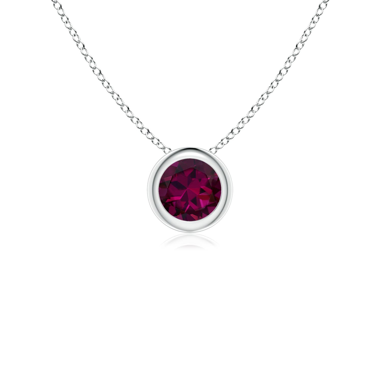 Shop Platinum Rhodolite Garnet Pendants for Women | Angara