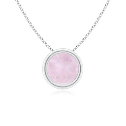 Solitaire Rose Quartz Solitaire Necklaces & Pendants