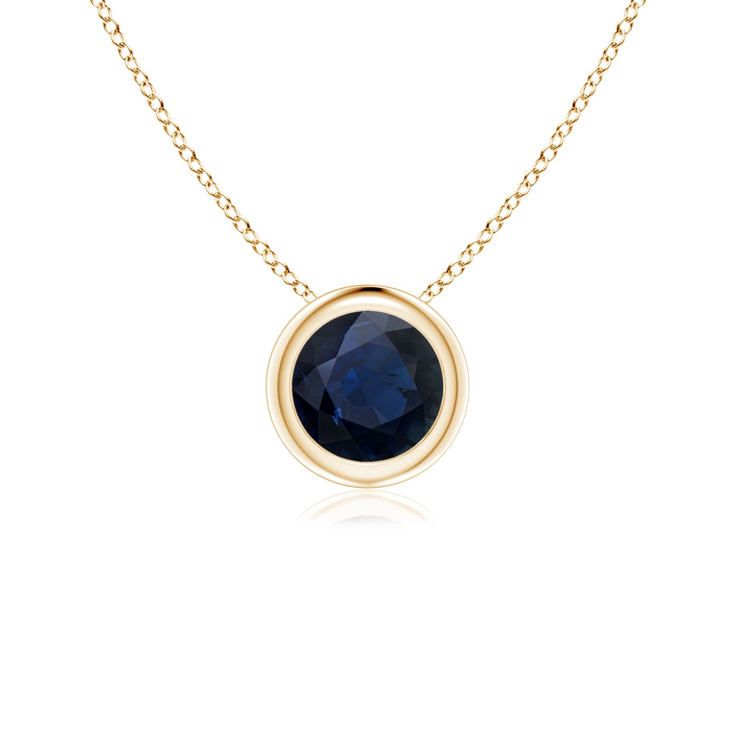 A - Blue Sapphire / 0.6 CT / 14 KT Yellow Gold