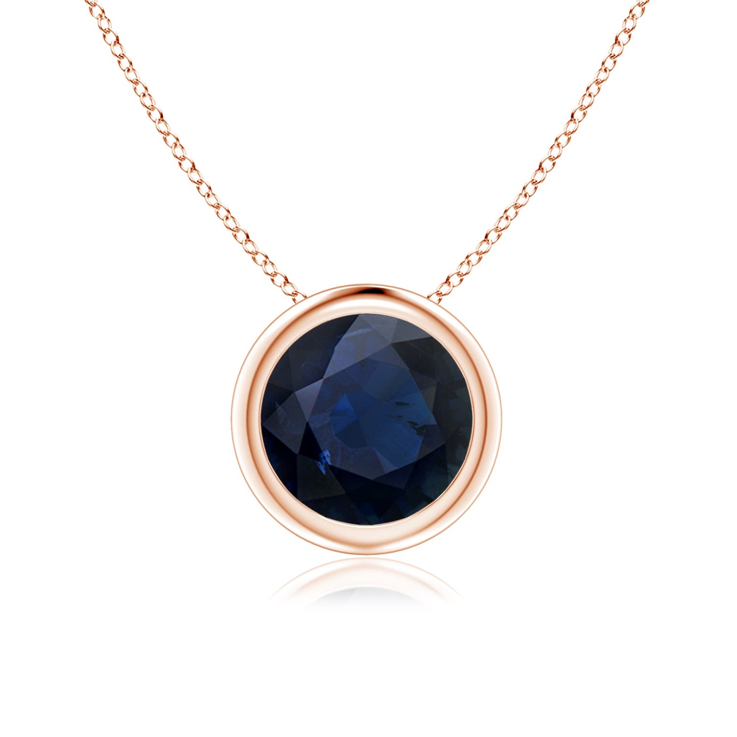 A - Blue Sapphire / 1.6 CT / 14 KT Rose Gold