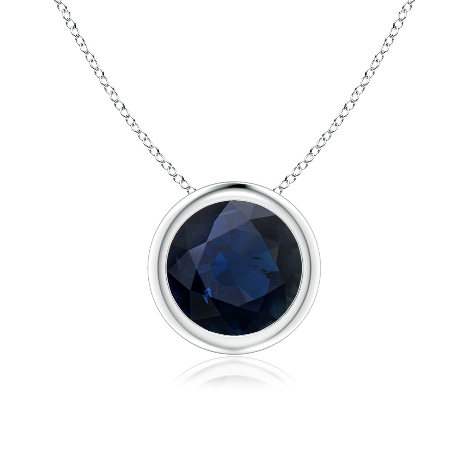 A - Blue Sapphire / 1.6 CT / 14 KT White Gold