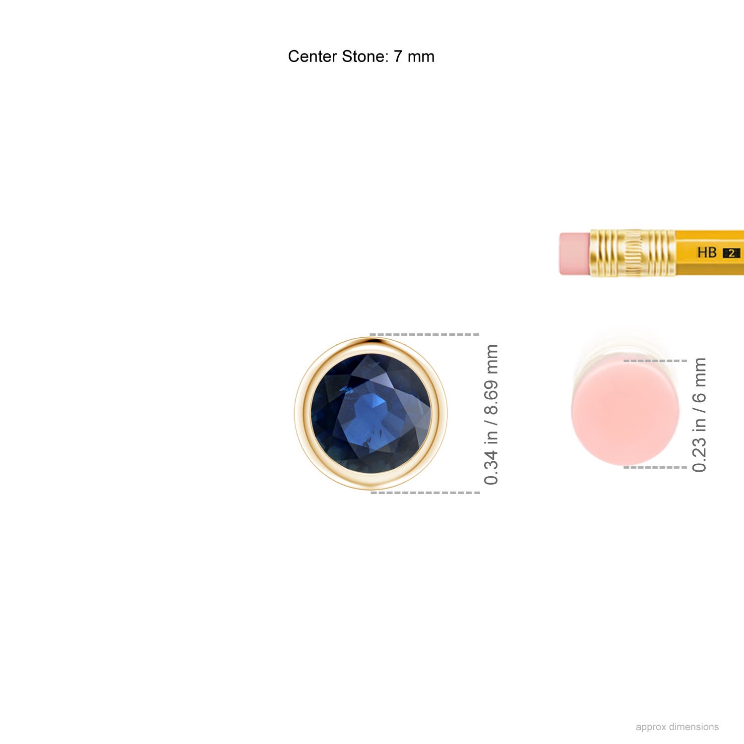 AA - Blue Sapphire / 1.6 CT / 14 KT Yellow Gold