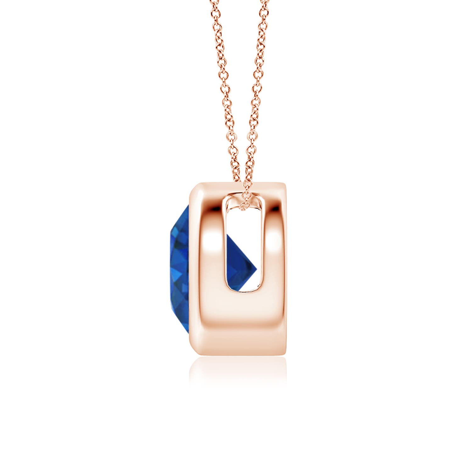 AAA - Blue Sapphire / 1.6 CT / 14 KT Rose Gold