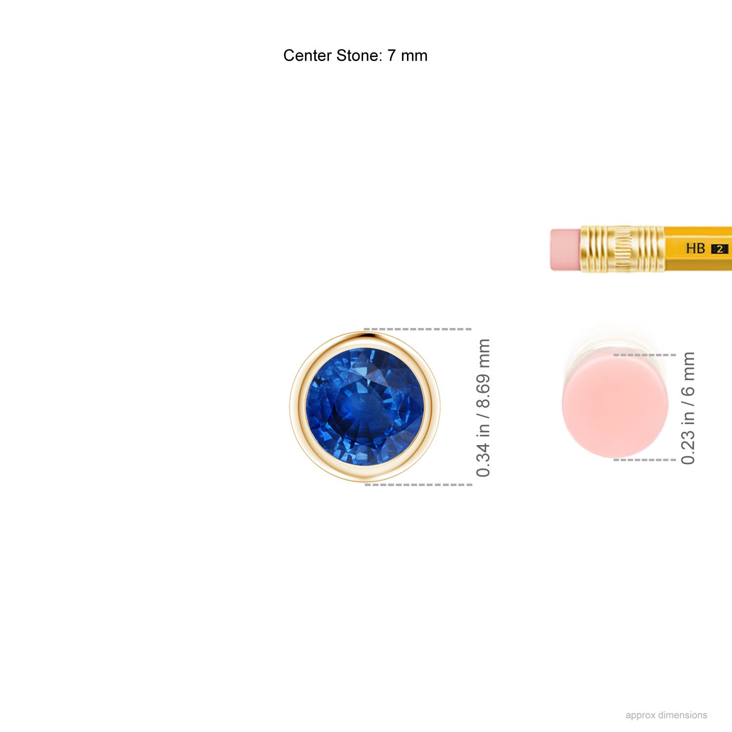 AAA - Blue Sapphire / 1.6 CT / 14 KT Yellow Gold