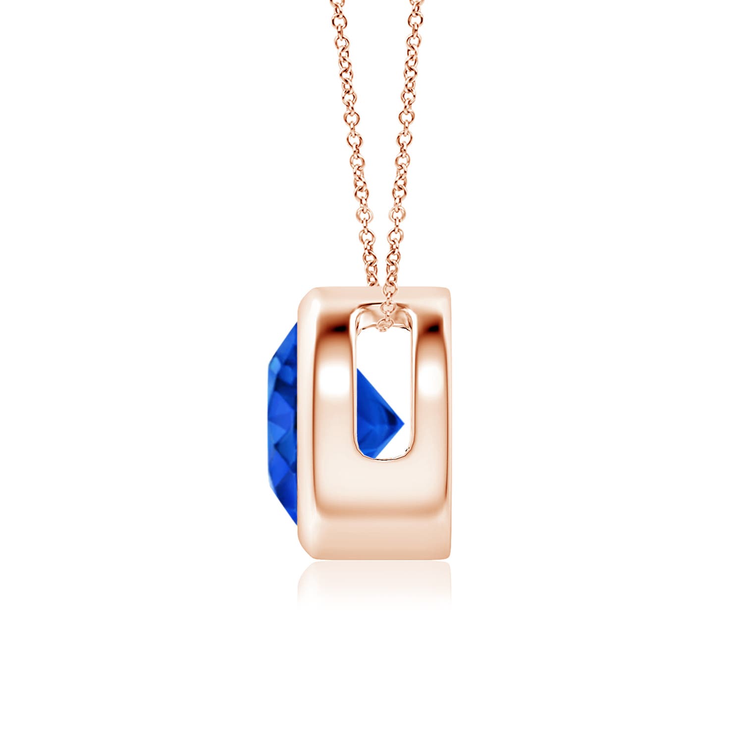 AAAA - Blue Sapphire / 1.6 CT / 14 KT Rose Gold