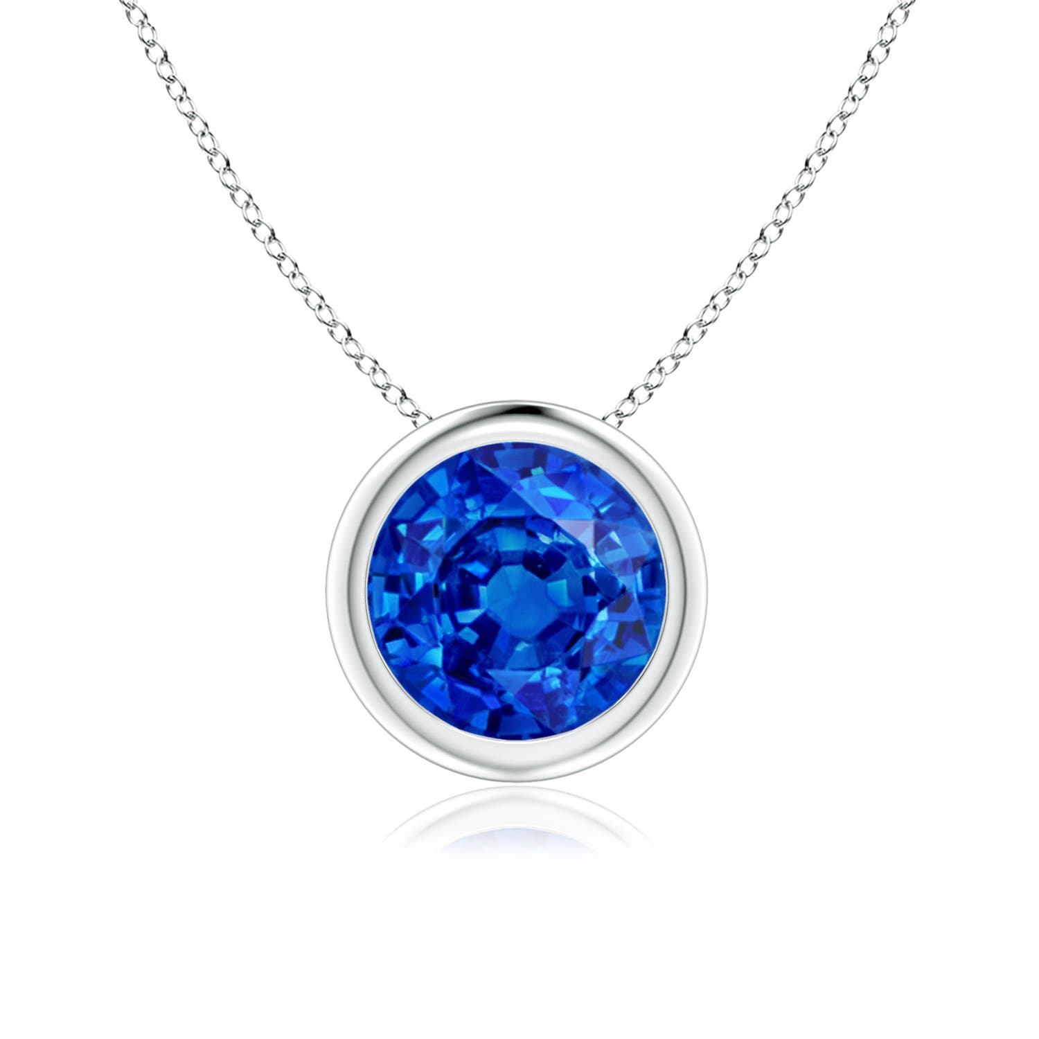 AAAA - Blue Sapphire / 1.6 CT / 14 KT White Gold