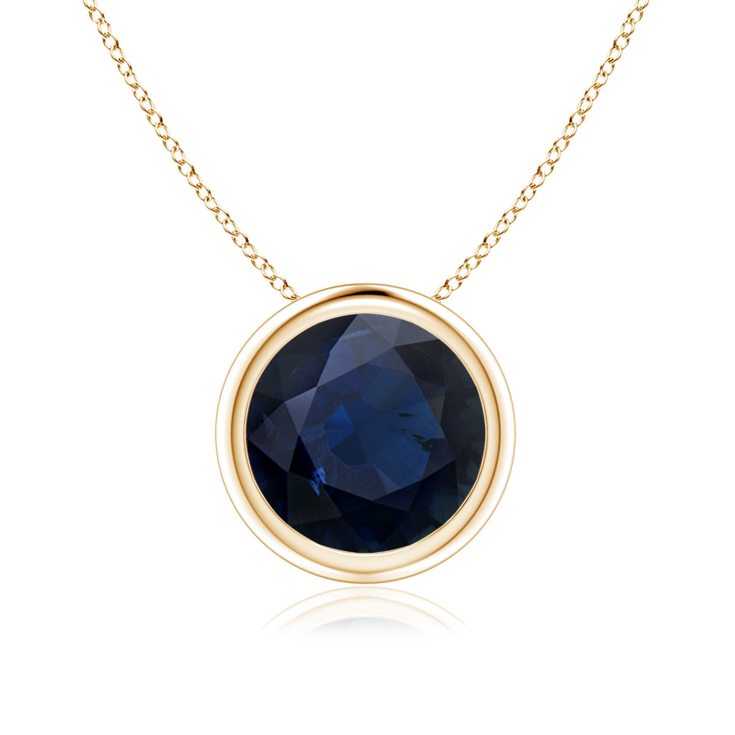 A - Blue Sapphire / 2.2 CT / 14 KT Yellow Gold