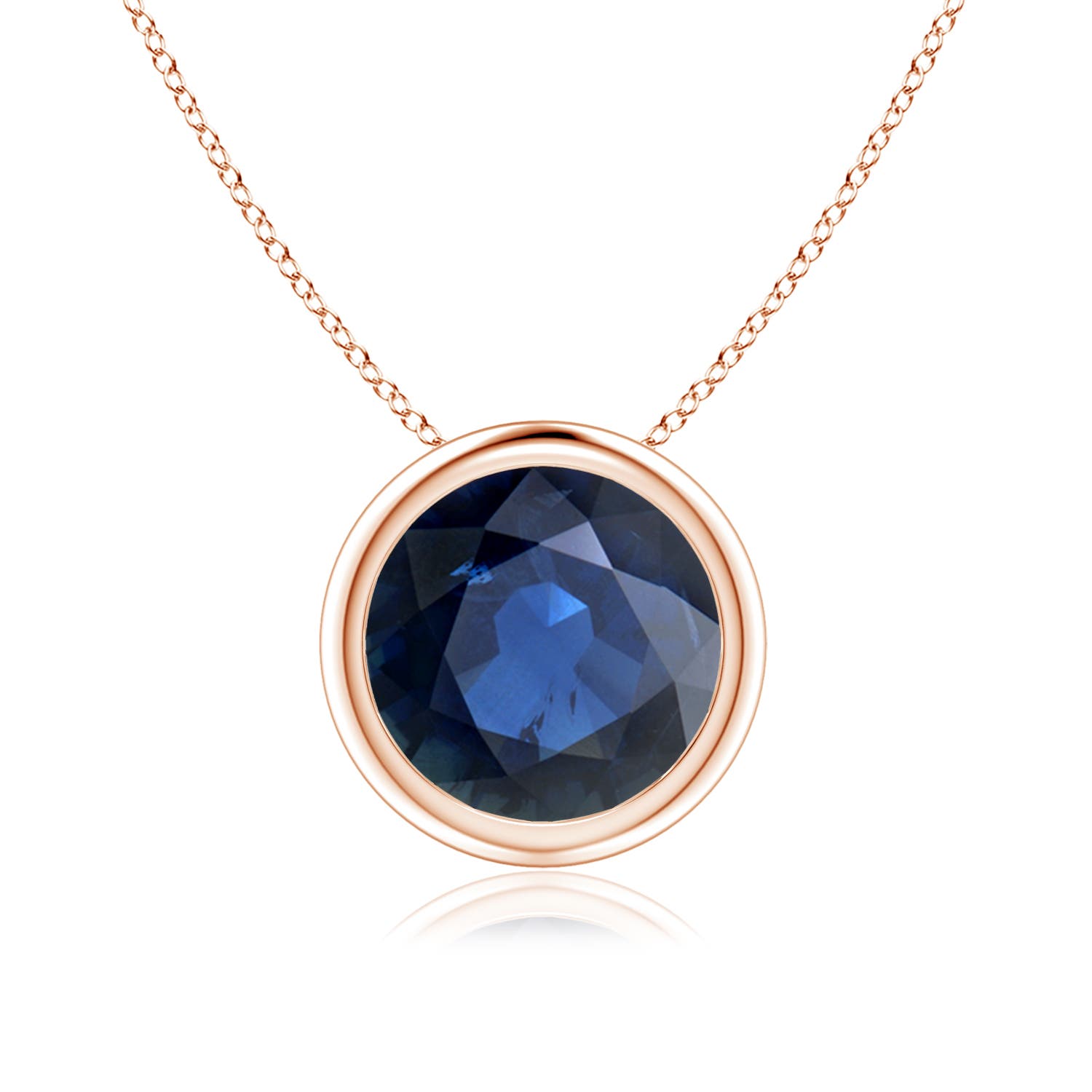 AA - Blue Sapphire / 2.2 CT / 14 KT Rose Gold