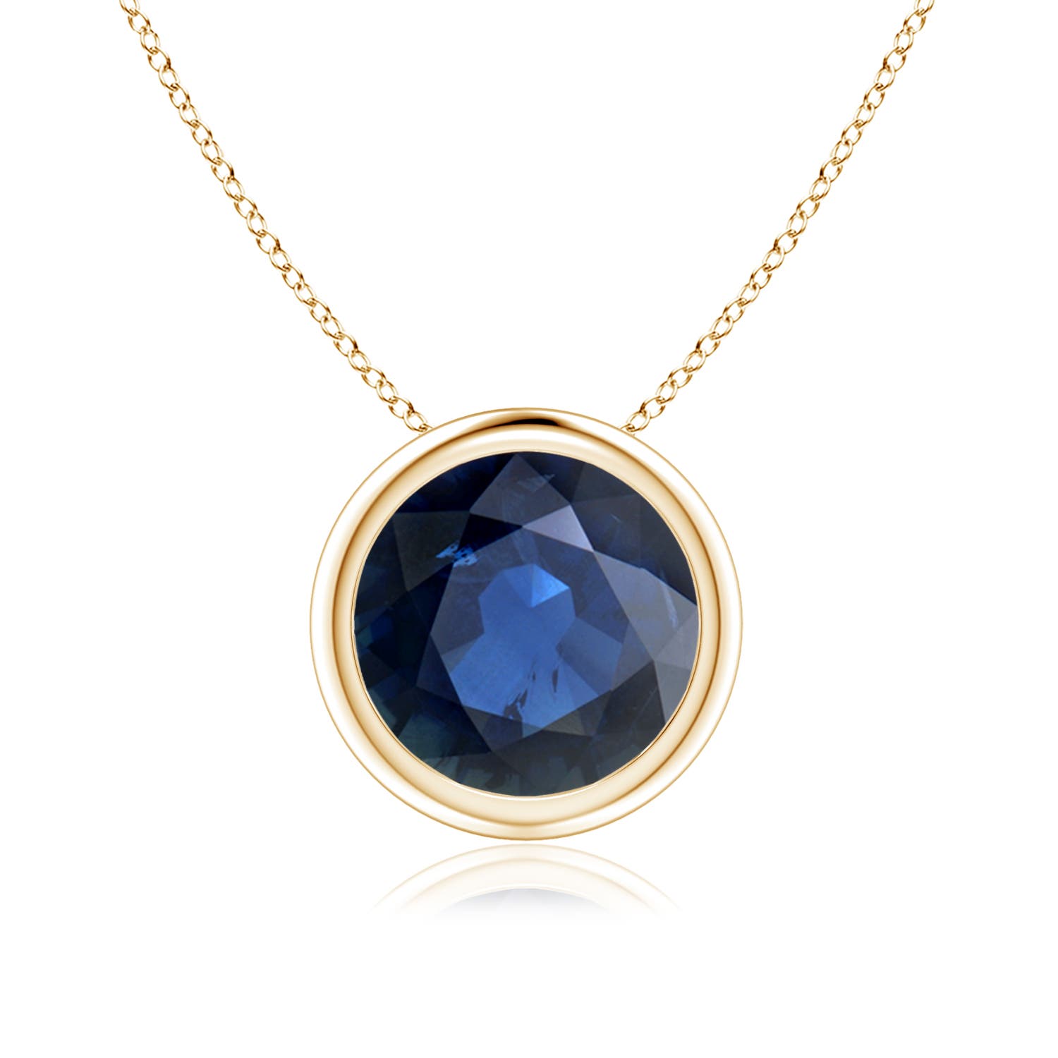 AA - Blue Sapphire / 2.2 CT / 14 KT Yellow Gold