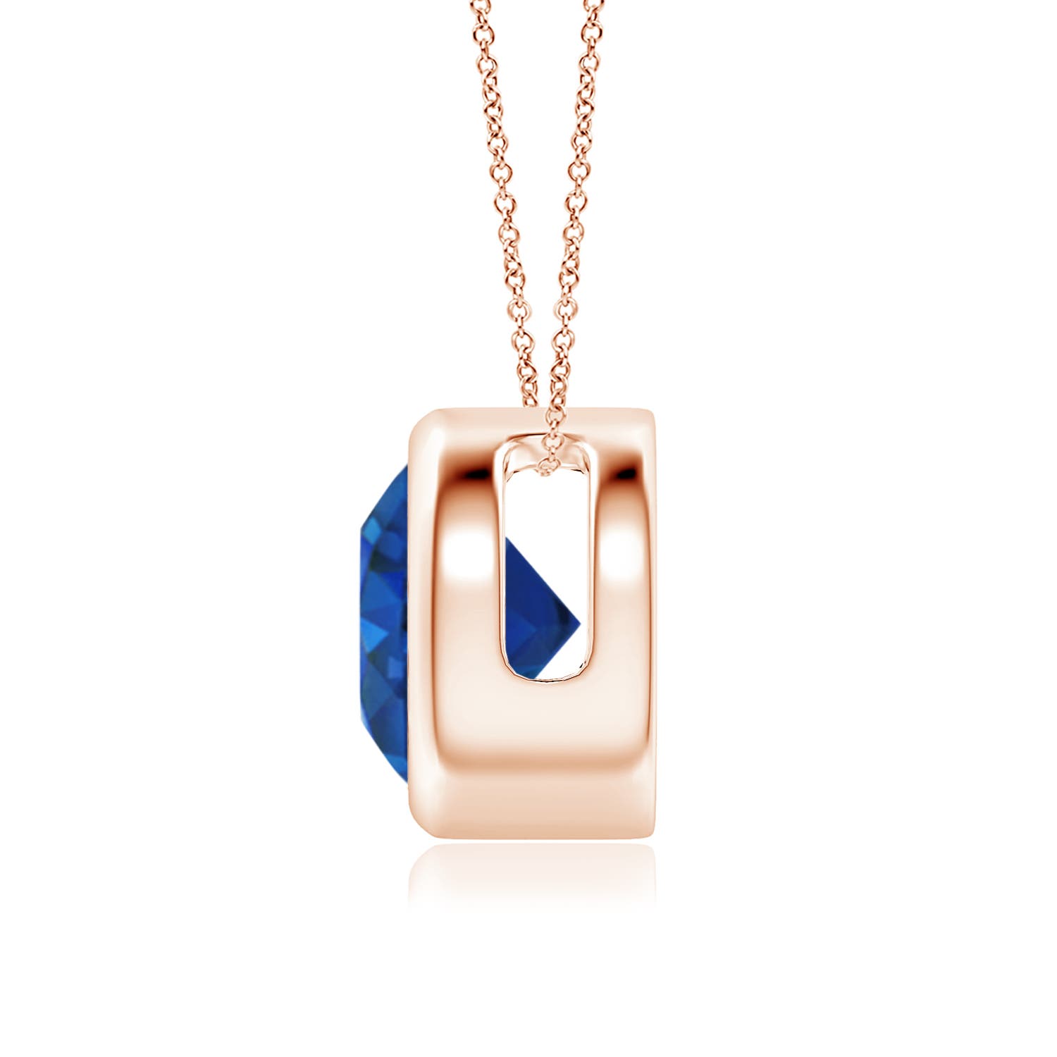 AAA - Blue Sapphire / 2.2 CT / 14 KT Rose Gold