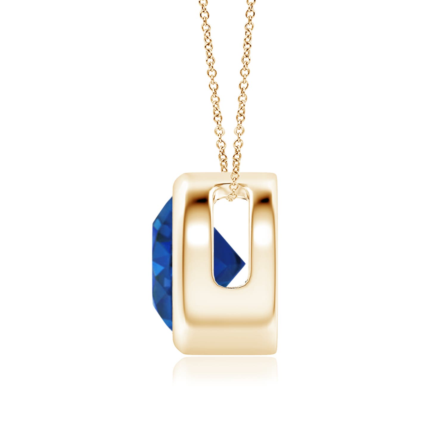 AAA - Blue Sapphire / 2.2 CT / 14 KT Yellow Gold