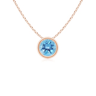Round A Swiss Blue Topaz