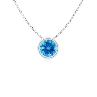 Round AAAA Swiss Blue Topaz
