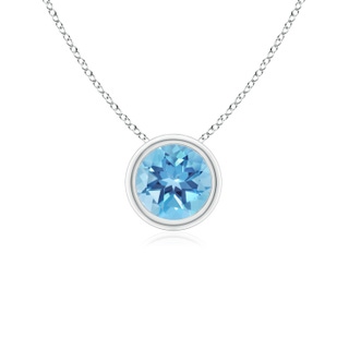 Round A Swiss Blue Topaz
