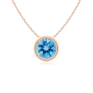 Round AA Swiss Blue Topaz