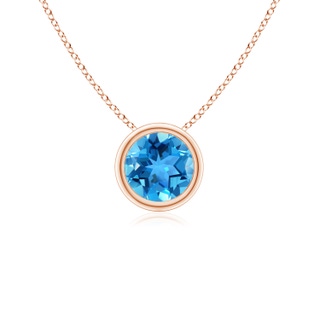 Round AAA Swiss Blue Topaz