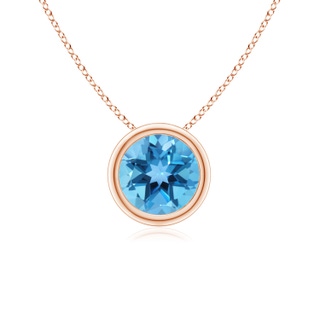 Round AA Swiss Blue Topaz
