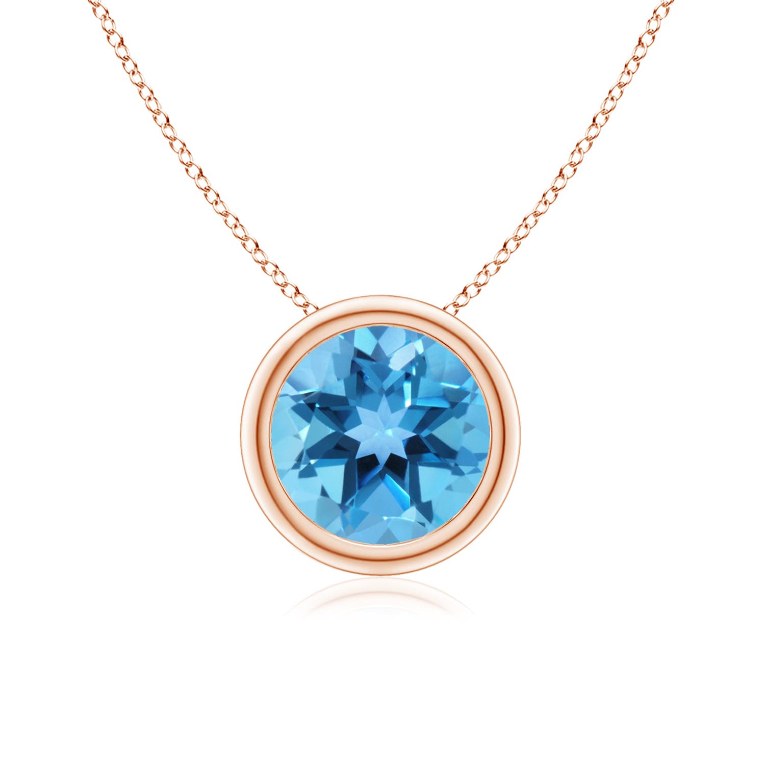 AA - Swiss Blue Topaz / 1.55 CT / 14 KT Rose Gold