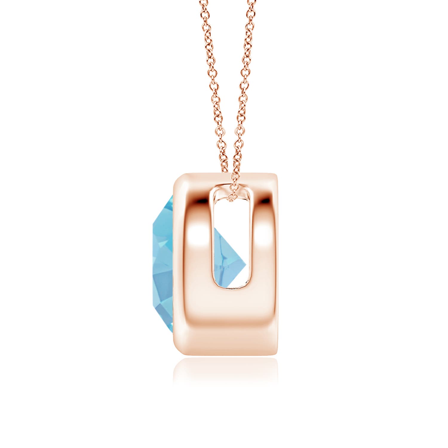 A - Swiss Blue Topaz / 2.35 CT / 14 KT Rose Gold