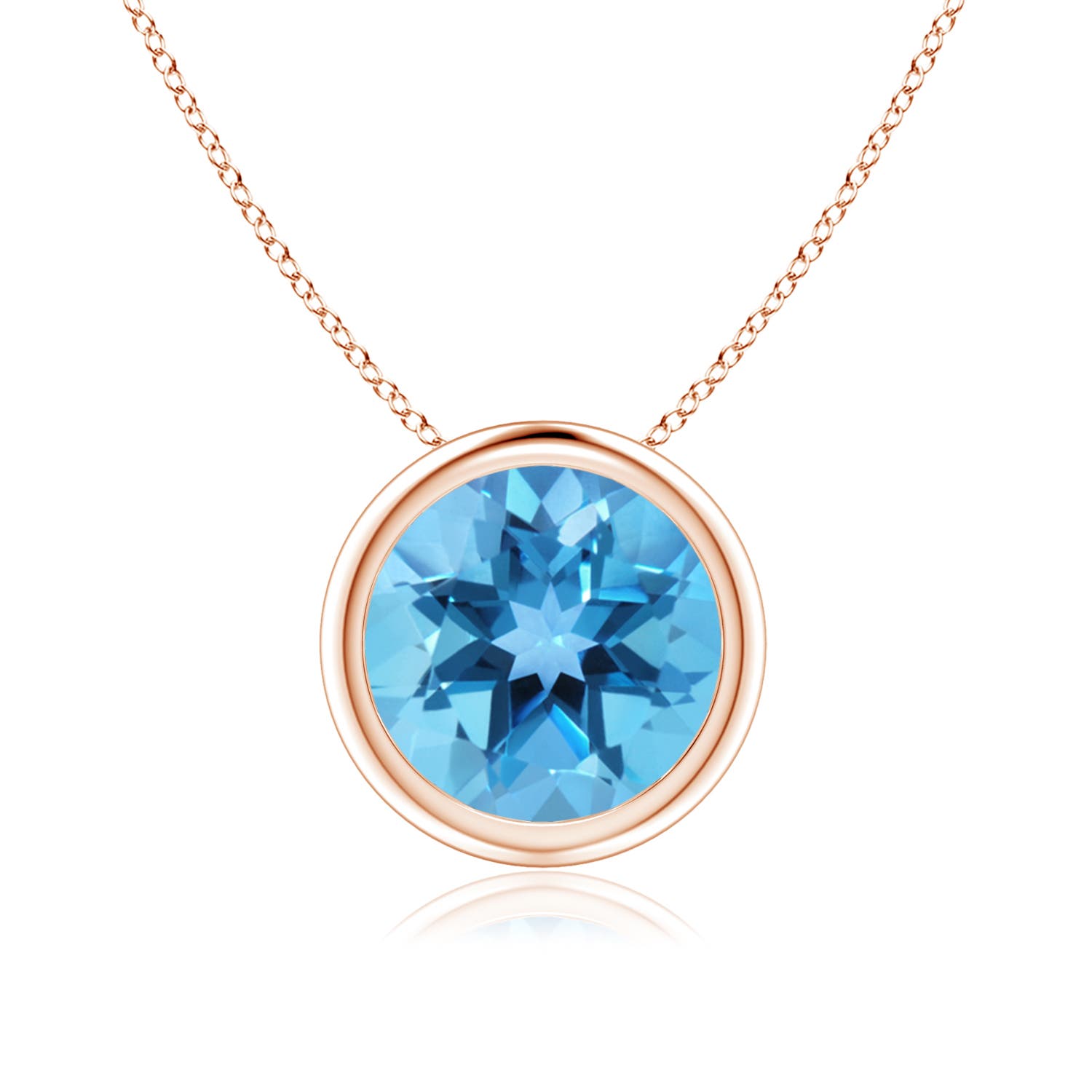 AA - Swiss Blue Topaz / 2.35 CT / 14 KT Rose Gold