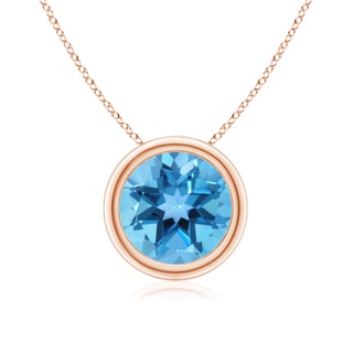 Round AA Swiss Blue Topaz