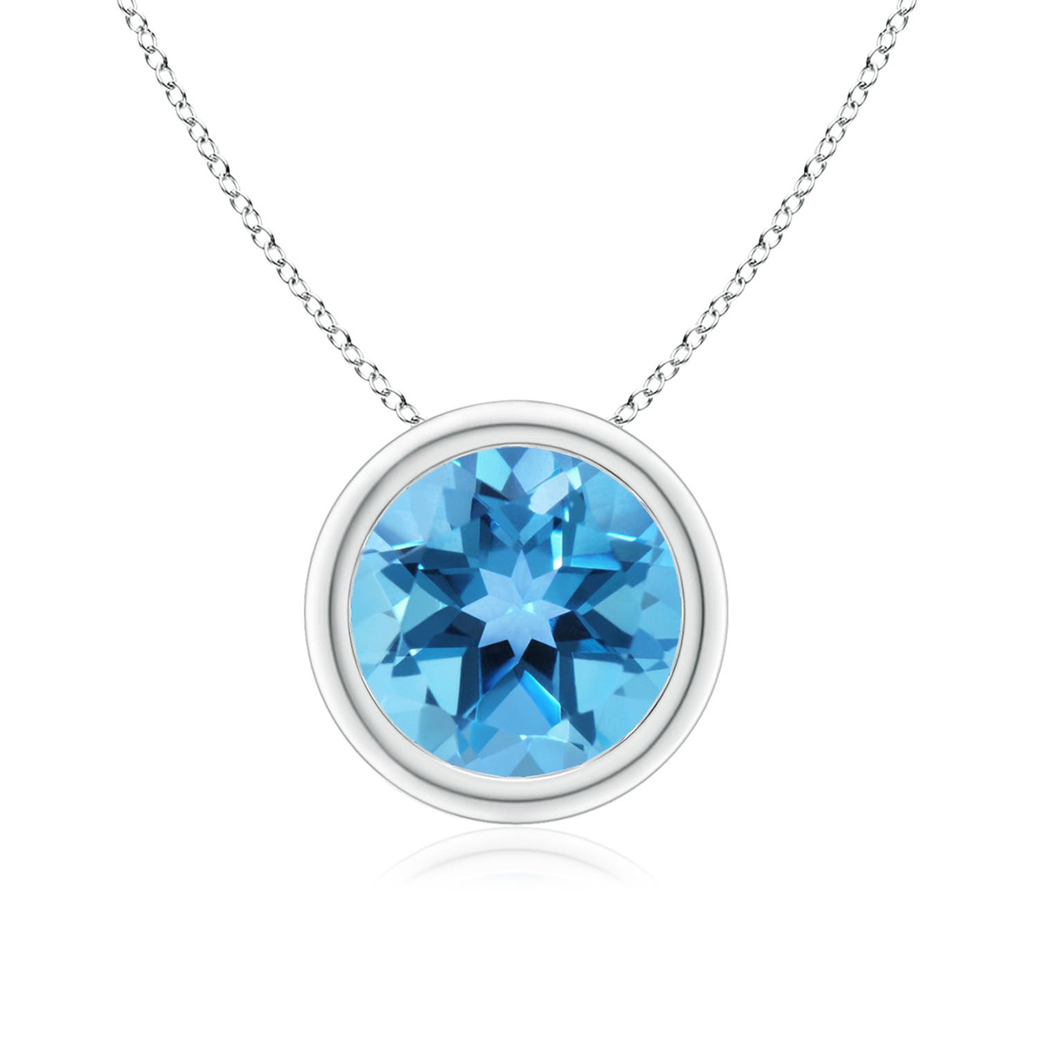 AA - Swiss Blue Topaz / 2.35 CT / 14 KT White Gold