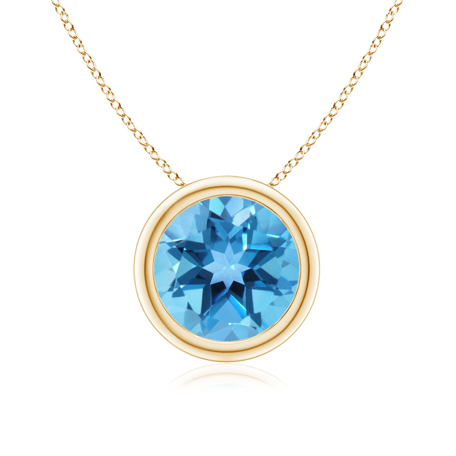 AA - Swiss Blue Topaz / 2.35 CT / 14 KT Yellow Gold