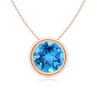 Round AAA Swiss Blue Topaz