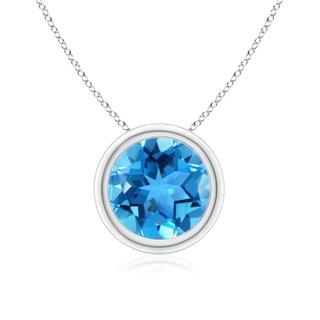 Round AAA Swiss Blue Topaz